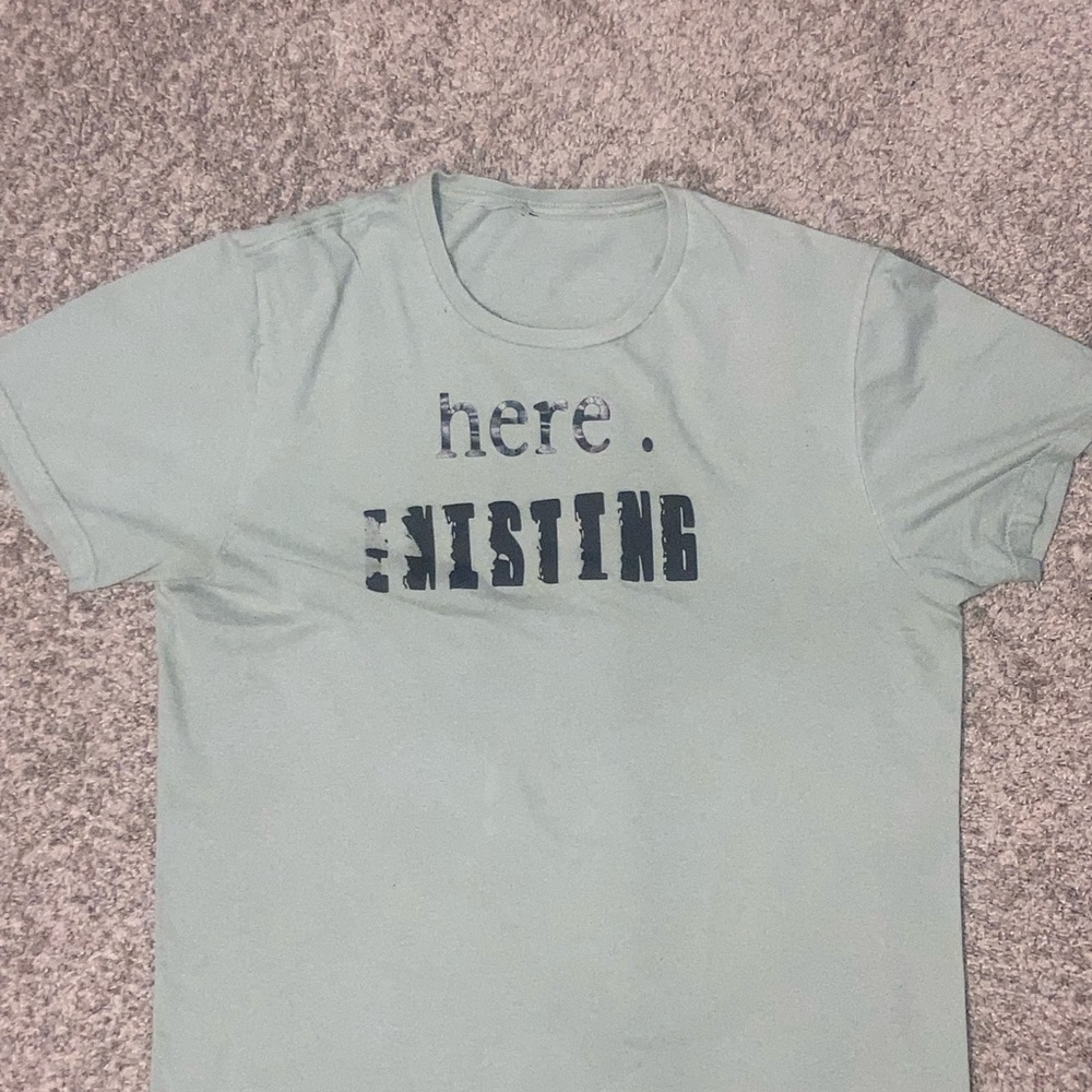 Mint Green Graphic Kids T-Shirt